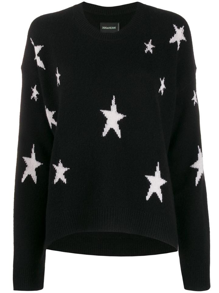 Zadig & Voltaire Star Print Sweater - Black