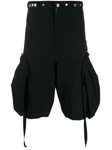 Poliquant Knee-length Cargo Shorts - Black