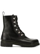 Magliano Square Toe Ankle Boots - Black