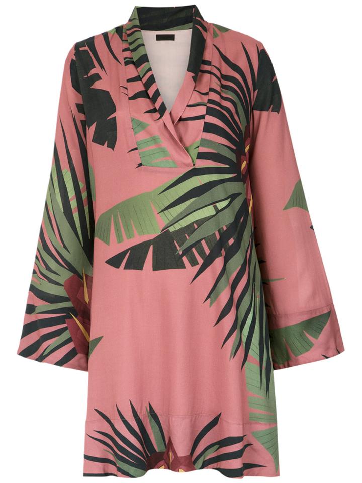 Osklen Tropical Print Shift Dress - Multicolour
