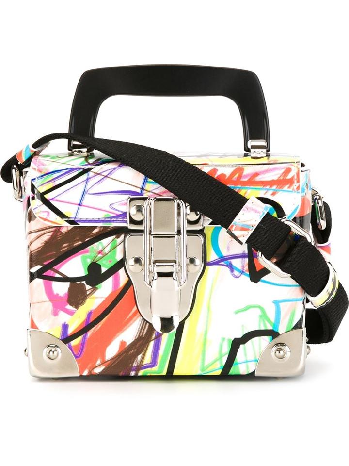 Jeremy Scott Graffiti Print Box Bag, Women's