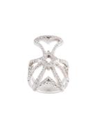 Loree Rodkin Maltese Cross Diamond Ring, Women's, Size: 56, Metallic
