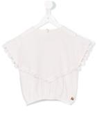 Carrèment Beau - Tassel Detailed Top - Kids - Cotton - 10 Yrs, Girl's, Pink/purple