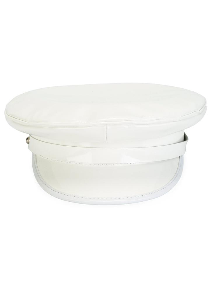 Manokhi High Shine Hat - White