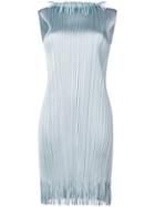 Pleats Please By Issey Miyake Pleated Sleeveless Dress - Blue