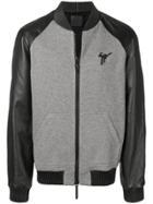 Giuseppe Zanotti Logo Bomber Jacket - Grey