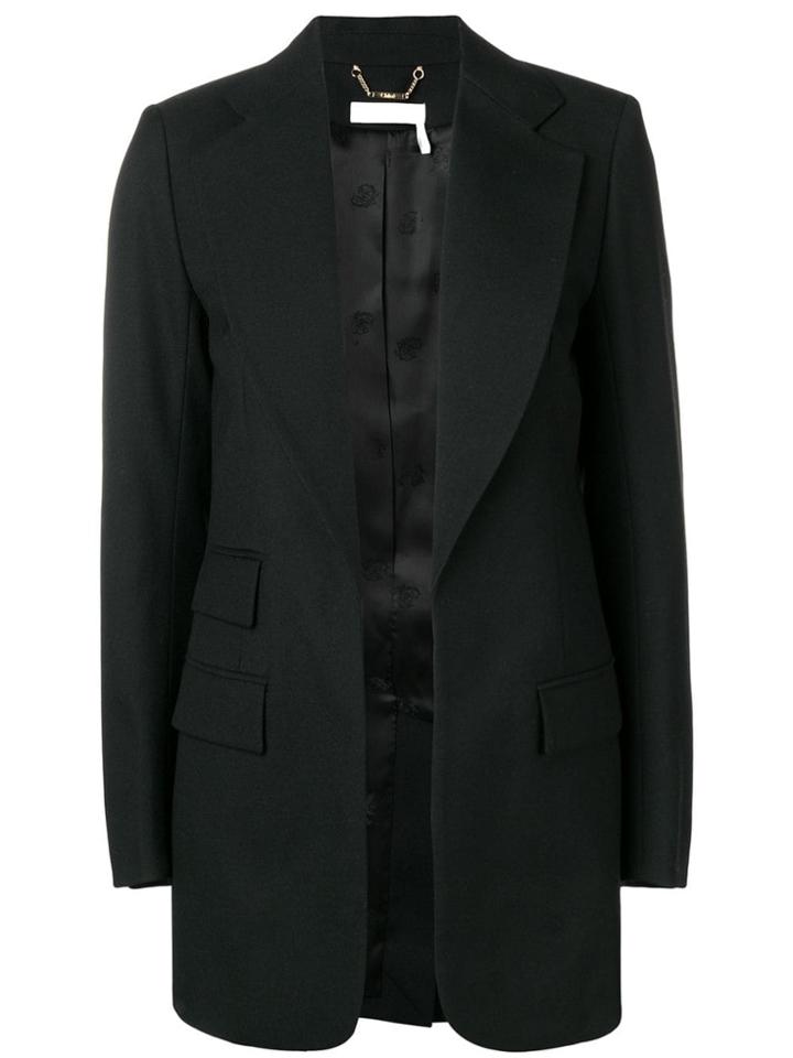 Chloé Peaked Lapel Blazer - Black