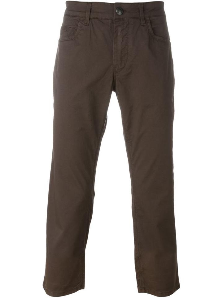 Fay Classic Chinos, Men's, Size: 40, Brown, Cotton/spandex/elastane