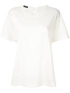 Jil Sander Navy Back Tie T-shirt - White
