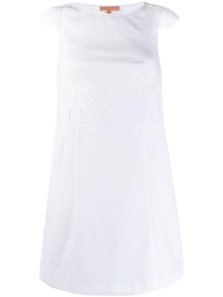 Ermanno Scervino Classic Shift Dress - White