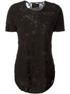 Lost & Found Ria Dunn - Distressed Effect T-shirt - Women - Cotton - Xxs, Women's, Black, Cotton