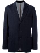 Loro Piana Classic Blazer, Men's, Size: 58, Blue, Polyamide/polyester/cashmere/goat Suede