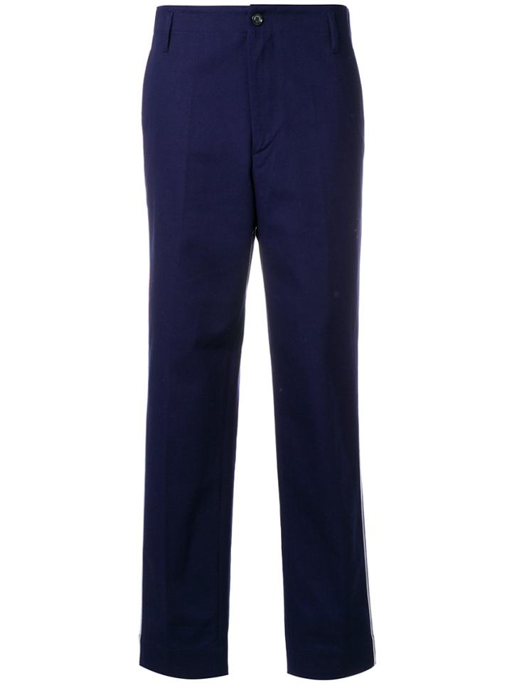 Golden Goose Deluxe Brand Wide Leg Piped Trousers - Blue