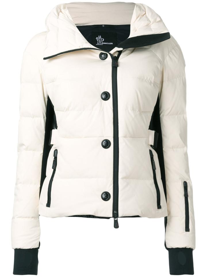 Moncler Grenoble Buttoned Padded Jacket - White