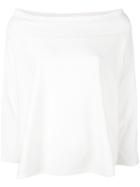 Aspesi - Off-the-shoulder Jersey Top - Women - Cotton - Xs, White, Cotton