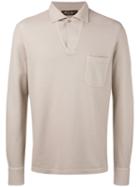Minimal Polo Top - Men - Cotton/cashmere - S, Nude/neutrals, Cotton/cashmere, Loro Piana