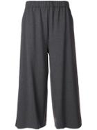 P.a.r.o.s.h. Gathered Waist Cropped Trousers - Grey