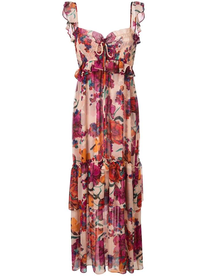 Misa Los Angeles Ruffled Empire Dress - Pink