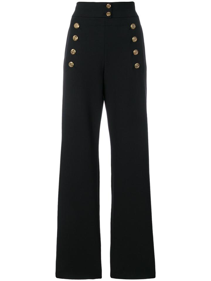 Chloé Buttoned High-waisted Trousers - Black