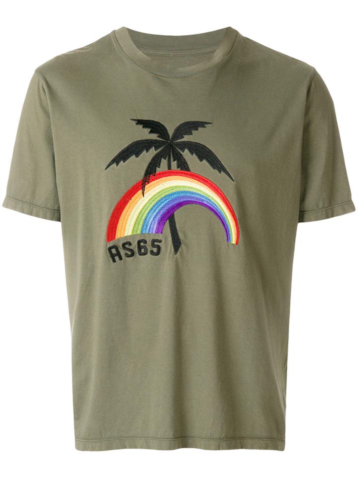 As65 Rainbow Palm Tree T-shirt - Green