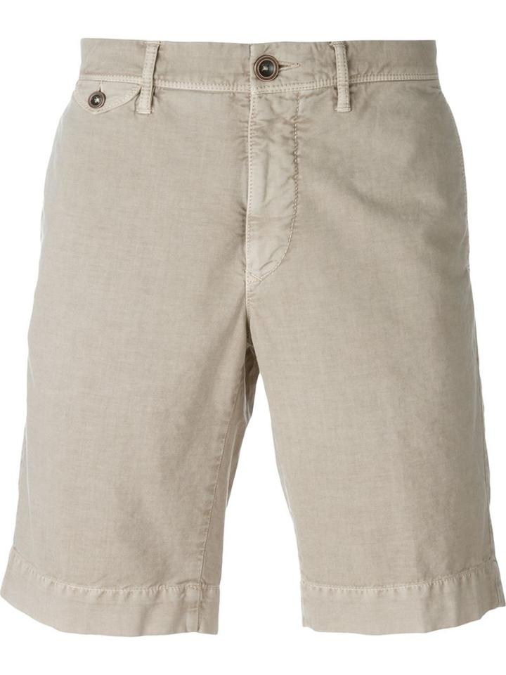 Incotex Bermuda Shorts, Men's, Size: 36, Nude/neutrals, Cotton/spandex/elastane