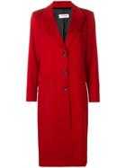 Alberto Biani Single Breasted Buttoned Coat - Red