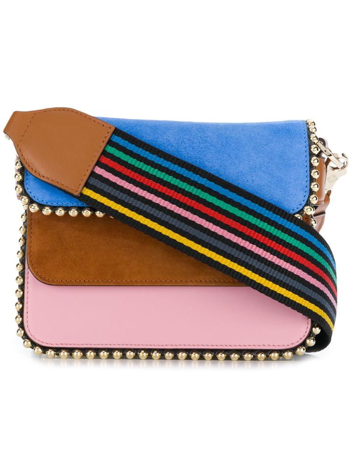 Les Petits Joueurs Colour Block Mini Crossbody Bag - Multicolour