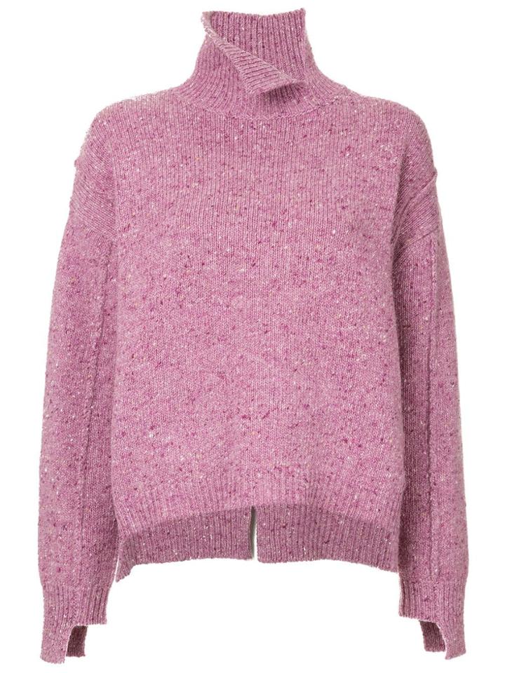 Le Ciel Bleu Turtleneck Jumper - Pink