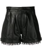 Federica Tosi Fringed Shorts - Black
