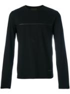 Prada Stripe Detail Sweater - Black
