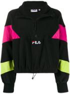 Fila Neon Stripe Cropped Sweatshirt - Black