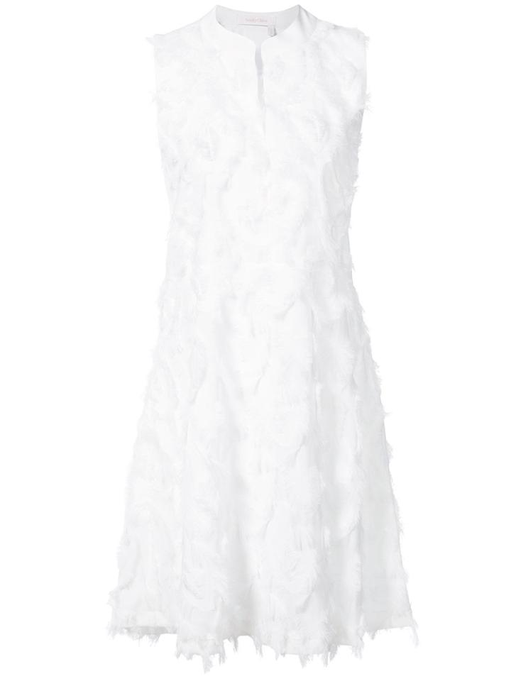 See By Chloé Fringed Shift Dress - White