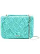Love Moschino - Chain Strap Branded Bag - Women - Polyurethane - One Size, Green, Polyurethane