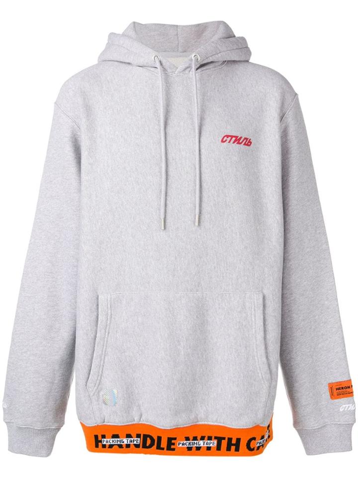 Heron Preston Printed Hoodie - Grey