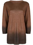 Fabiana Filippi Gradient-effect Sweater - Brown