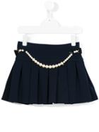 Lanvin Petite Pearl Embellished Skirt, Girl's, Size: 12 Yrs, Blue