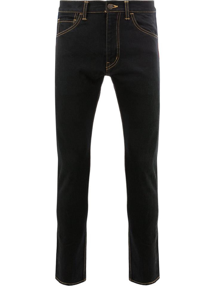 Facetasm Stripe Detail Skinny Jeans - Blue