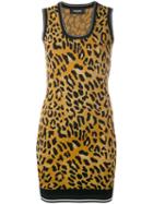 Dsquared2 - Animal Print Mini Dress - Women - Polyester/viscose - S, Brown, Polyester/viscose