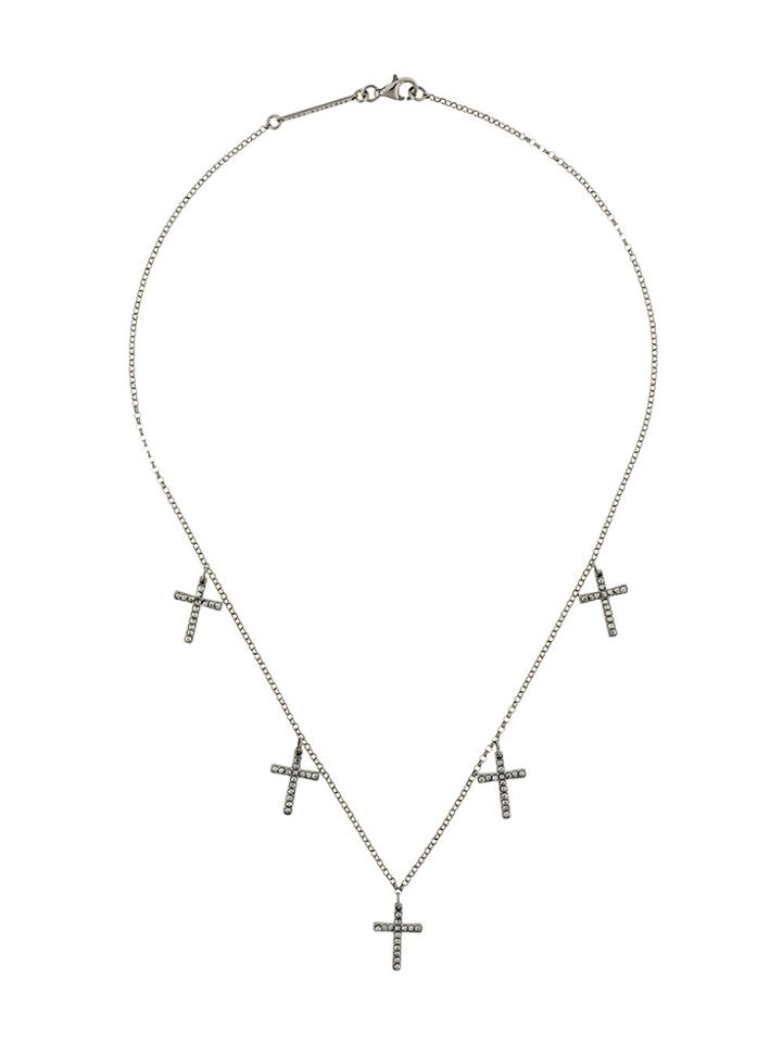 Federica Tosi Cross Necklace - Metallic