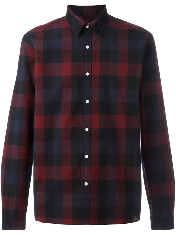 Oliver Spencer 'new York Special' Shirt, Men's, Size: 15, Red, Cotton