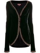 Romeo Gigli Pre-owned 1990's Velvet Effect Slim Jacket - Black