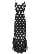 Isolda Nathalia Long Silk Dress - Black