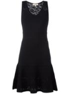 Michael Michael Kors Flared Dress, Women's, Size: Medium, Black, Viscose/nylon/spandex/elastane