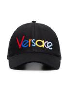 Versace Rainbow Logo Cap - Black