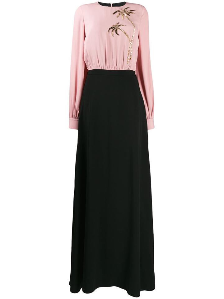 Stella Jean Embellished Palm-tree Top - Pink