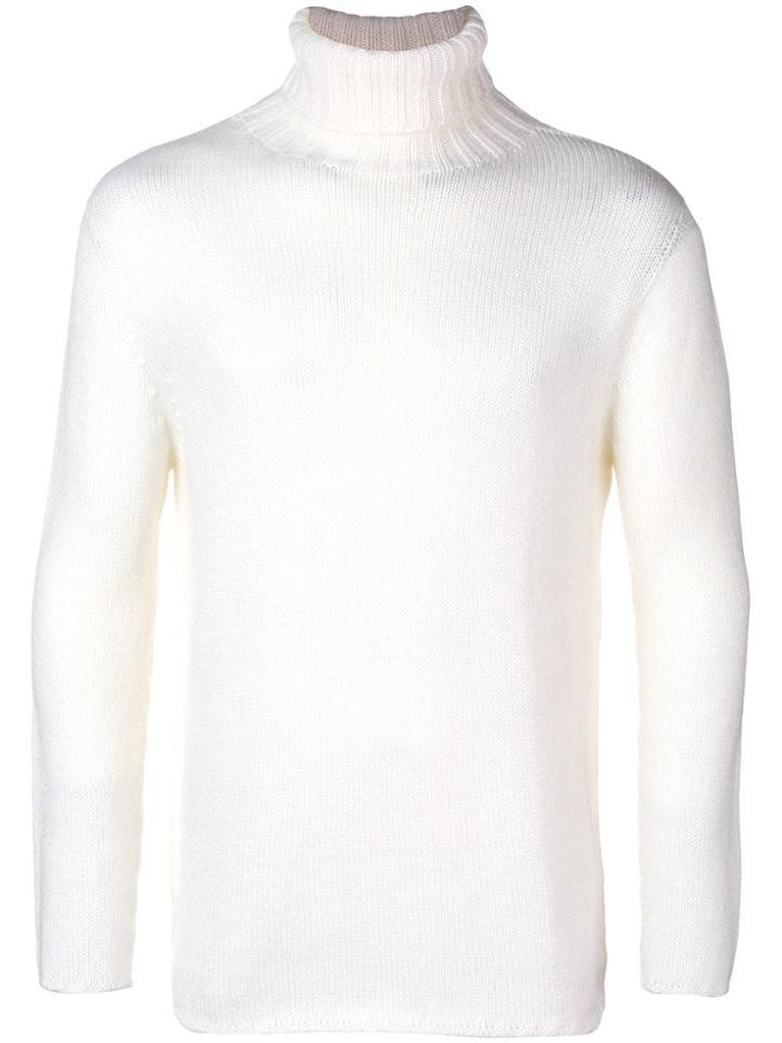 Ma'ry'ya Turtle Neck Jumper - White