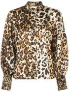 Alexis Leopard Print Shirt - Gold