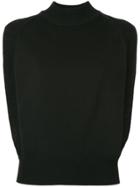 Astraet Turtleneck Knit Tank Top - Black