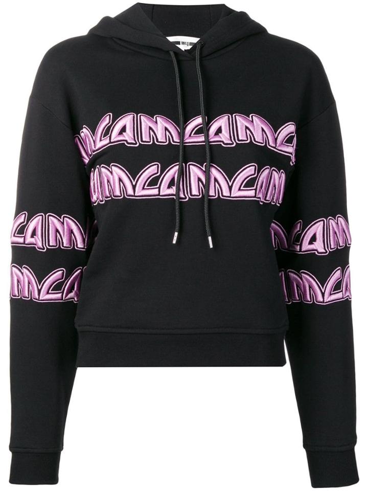 Mcq Alexander Mcqueen Mcq Metal Cropped Hoodie - Black