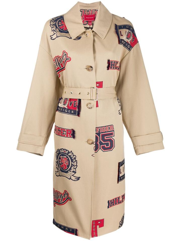 Tommy Hilfiger Letterman Trench Coat - Neutrals